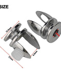 Heavy Duty Glass Shelf Clips, Adjustable Shelf Support Clamp Clips For 5mm To 8mm Glass, Partition Holder Brackets, size details shown.