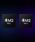 2023 MacBook Pro Laptop Featuring Sick M2 Pro Specs And Smooth 16 Inch Retina XDR Screen 16GB Memory 1TB Fast Storage In Clean Space Gray Build Different For Creators Who Demand Top Tier Workflow And Zero Hassle All Week Long - M2 Pro and M2 Max chip logos on black background.