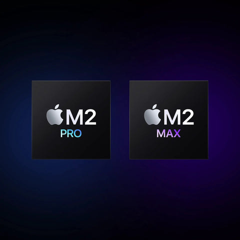 2023 MacBook Pro Laptop Featuring Sick M2 Pro Specs And Smooth 16 Inch Retina XDR Screen 16GB Memory 1TB Fast Storage In Clean Space Gray Build Different For Creators Who Demand Top Tier Workflow And Zero Hassle All Week Long - M2 Pro and M2 Max chip logos on black background.