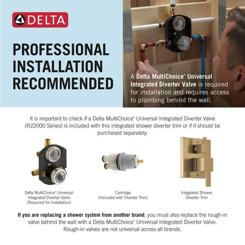 Angular Modern Shower Trim Kit Knockout Matte Black Integrated Diverter Bathroom Refresh Slick Plumbing Fixtures Dead Straight Flow Smooth Handling Rough Parts Sold Separate