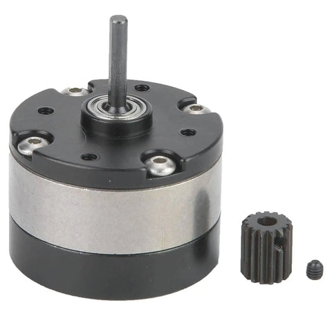 RC Car Planetary Gear Reducer for Caterpillar Type Drives, Metal Gearbox Shaft Gear Motor, 36mm Diameter Geared Motor, close-up