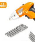 Top Shelf 11 Piece Tamper Proof Torx Bit Set Built Tough With Heavy Duty S2 Steel Smooth Grip 1/4 Inch Hex Shank with bits and screwdriver.