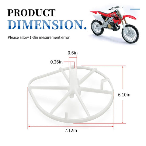 Kickass Premium Air Filter Cage And Wingnut Screw Kit For Honda CR125R CR250R Dirtbike Setup 2002 Through 2007 dimensions with measurements