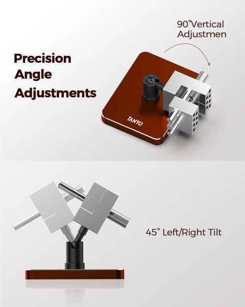 Slick Mini Bench Vise Featuring Sweet 360 Degree Rotating Ball Joint Base, Legit Aluminum Alloy Table Top Hobby Clamp Offering Flexible Multi Angle Tilting And Secure Grip For Gunpla Assembly Jewelry Repair Electronics Soldering Work, Rich Red with precision angle adjustments and tilting capability.