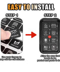 Instructions for applying 120 Piece Car Switch Panel Sticker Kit With 0.7 By 0.58 Inch Labels For Auto Dash Panels.