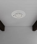 Automatic Heat Activated Fire Suppression Device With 135 Degree Sensor mounted on ceiling, designed for kitchens and offices.