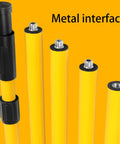 Pro Grade Multifunction Laser Level Pole With Adjustable Height And 360 Degree Rotating Head metal interface close-up