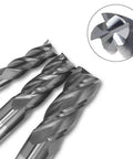 AFUNTA 10-piece end mill set with 4-flute HSS bits, straight shank for CNC milling; sizes 0.08–0.47 in