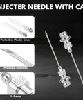 Pro Grade All In One Grease Gun Accessories Kit With 12 Inch Flexible Hose, Needle Nozzles, Quick Release Coupler, Hydraulic Fittings