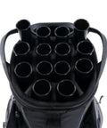 Top view of a golf bag with 14 Pack Golf Bag Tubes With Two Inner Diameters 1.5 Inch And 1.25 Inch for club protection and organizing