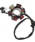 Complete Ignition Coil Kit With Wiring Harness CDI Stator for Motorcycle ATV shown with coils and wiring