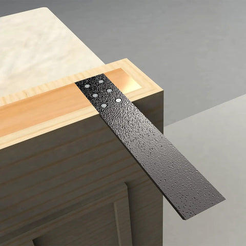 Three Pack Top Mount Countertop Support Brackets, heavy duty knee wall shelving for hidden granite quartz marble stone countertops, screws included.