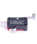Six Pack Micro Limit Switch V-156-1C25 Long Hinge Roller Momentary SPDT Snap Action For Arduino Projects and DIY Control Circuits