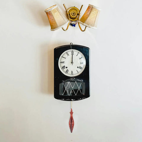 Antique wall clock with pendulum, suitable for Cuckoo Clock Hammer Replacement Set Of 2, 5.9 Inch Vintage Pendulum Accessory