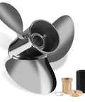 Stainless Steel Outboard Boat Propeller 13.5 By 15 Right Hand Rotation 3 Blade 15 Tooth For Mercury Engines 40 140HP Hub Kits Included