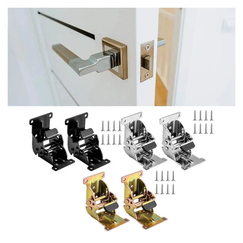 Smooth Operator Folding Table Leg Brackets Set Of 8 With Self Locking Pivots And Snappy 0 To 180 Degree Adjustments For Easy Peasy Setup And Bulletproof Camp Or Workshop Extension Support Silver