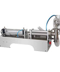 Top Tier Automatic Bottle Filler With Fully Pneumatic Piston Drive, Drip Proof Single Head Nozzle, Horizontal Liquid Filling Machine For Beverages And Cosmetics, 1000 To 5000 Ml Range, Hassle Free Setup And No Sweat Operation - stainless steel frame and piston drive.