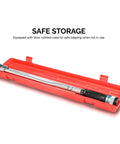 Heavy Duty Half Inch Drive Torque Wrench With Adjustable Click 25 Inch Range Chrome Vanadium CrV Steel SAE Precision Tool