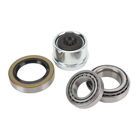7 Piece Beefed Up Trailer Wheel Hub Bearing Repair Kit For One And One Sixteenth Inch To Three Eighths Inch Axles with seals and bearings