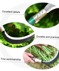 Ergonomic Garden Weeding Tool Set, Lightweight Manganese Steel Scythe Blade for grass cutting and precise weeding, 2 Pack