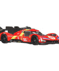 Premium Car Culture 1:64 Die-Cast Ferrari 499P Collectible With Real Riders Tires, Metal Body And Chassis, AF Corse Livery
