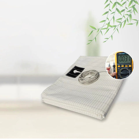 Grounding Mat With Grounding Cord And Organic Cotton Conductive Silver Fiber For Sleep Boost 77 By 88 Inches Grounding Sheets