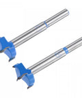 Pro Grade Forstner Drill Bit Set 23mm And 24mm Wood Hole Cutters featuring curved cutting edges for rapid chip removal.