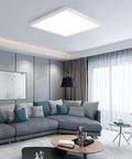 2 Pack 12 Inch 24W LED Flush Mount Ceiling Light 5000K Daylight Square Flat Panel in modern living room