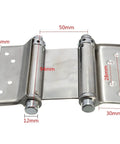 Two Piece Silver Alloy Door Hinges Rusty For Heavy Duty Wooden And Aluminum Doors With Silent Hydraulic Buffer And Soft Close Action