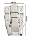 Tough As Nails Heavy Duty Toggle Latch Case Catch for Toolbox Suitcase Trunk Chest Lift Off Buckle Clasp Silver 2 Pack 78x48mm