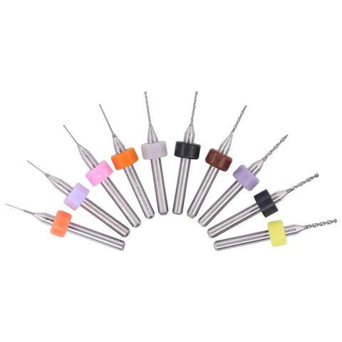 Carbide PCB Drill Bit Set Spiral Flute 0.3mm To 1.2mm For Dremel CNC Engraving PCBs Jewelry Stone Glass Etching Pro Grade