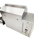 Heavy Duty Commercial Electric Coffee Roaster Machine 27.6 Lbs Capacity angled view showing stainless steel design and control panel.