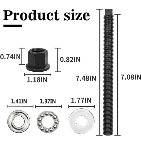 Heavy Duty Crank Pulley Installer Tool For LS Harmonic Balancer On GM LS V8 Engines 1998 and Up with product size measurements visible