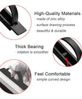 High-quality zinc alloy material close-up of Fresh 2 Pack Invisible Cabinet Handles With A Smooth 180 Rotation.