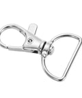 Legit Heavy Duty Swivel Hook Clasps 40 Piece Kit 1 Inch D Ring Connectors For Lanyards Bags And Craft Projects Solid metal build, 360 degree spin clasp.