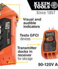 AC Circuit Breaker Kit With GFCI Digital Circuit Breaker Finder Non Contact Voltage Tester Pen Zipper Bag 3 Piece Set