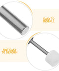 Soft Close Trash Can Dampers Kit 8 Pieces For Silent Smooth Lid Closure Hinge Mechanism Replacement In Steel And Plastic Ideal For Home Kitchen Office Use Reduces Noise And Slams Easy Fit By DOITOOL close-up of steel and plastic damper ends