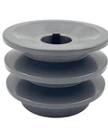 Double Groove V Belt Pulley 2AK25 3/4 Inch Bore 2.55 Inch OD For A AX 3L 4L Belts Cast Iron Motor Pulley With Standard 3/16x3/32 Keyseat