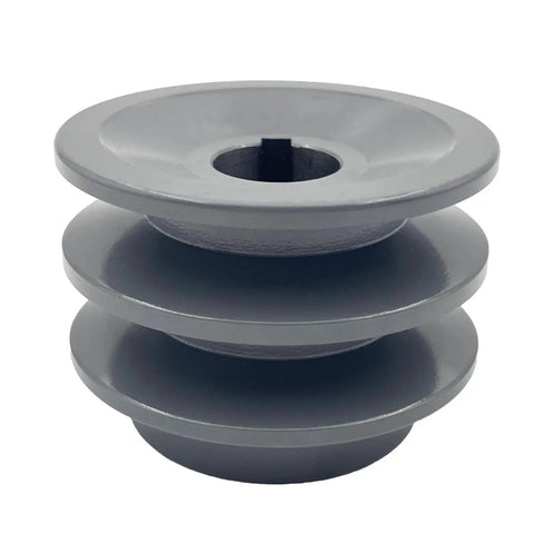 Double Groove V Belt Pulley 2AK25 3/4 Inch Bore 2.55 Inch OD For A AX 3L 4L Belts Cast Iron Motor Pulley With Standard 3/16x3/32 Keyseat