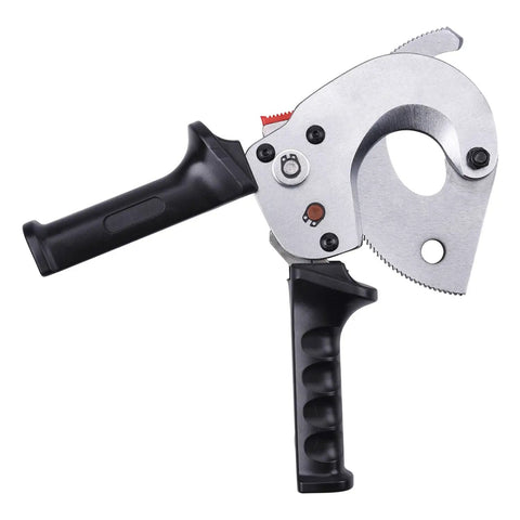 Ratchet Cable Wire Cutter For Cu And Al Wires Up To 300mm2, 9.4 Inch tool with steel blades, easy one hand operation visible.