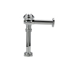 Exposed Manual Diaphragm Flush Valve With 3.5 GPF, Sweat Solder Kit, Chrome Cast Wall Flange, Aquaflush Style Flushing System