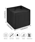 Nylon Coffee Maker Dust Cover For K-Duo Gen2 And K-Cup Gen1 Brews, Waterproof Antistatic Case fits 72oz carafe, black, size dimensions