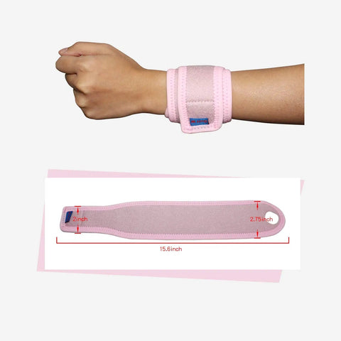 2 Pack Adjustable Wrist Brace For Sports Pain Relief And Injury Recovery, Reversible Left Or Right Hand Support with Size Chart