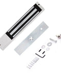 400 Lb Electromagnetic Lock For Access Control Systems With 12V DC Power LED Status Indicator Fail Safe Door Lock For Commercial And Residential Security Workhorse Mag Lock For High Traffic Doors with mounting hardware