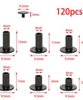 Top Shelf Kickass Chicago Screws Assorted Hardware Kit Including Six Hella Versatile Sizes for DIY with rivets in various sizes.