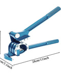 Real Deal Manual Tube Bender For Copper And Steel Pipes Ergonomic Long Handle shown from side, measuring 28cm x 8cm.