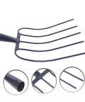Multi Functional Iron Manure Fork For Maintenance And Garden Cleanup A Handheld Agricultural Tool with durable metal tines