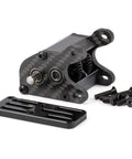 Ultra Light Dual Motor Transmission Dig Overdrive Gearbox with slipper pad for 1/10 RC crawler rigs, carbon fiber motor plate shown