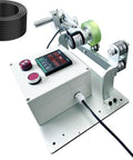 No Fuss Heavy Duty Digital Length Meter Counter Rolling Wheel Cable Wire Measuring Tool With Nailed It Precision And Loud Warning Alarm For Fast Finish Work Today, close-up of digital display and controls.