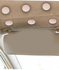 Headliner Tacks for Car Roof Liner Repair Kit, 150 Pcs Set installed in beige car interior ceiling